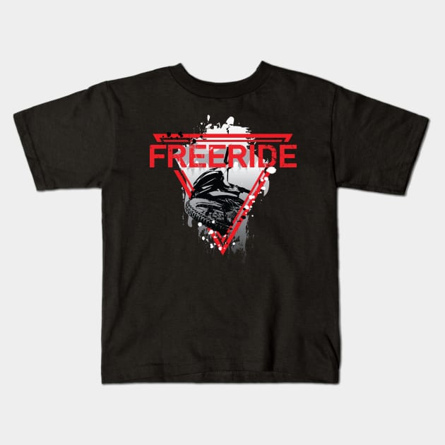 FREERIDE MTB Kids T-Shirt by Hoyda